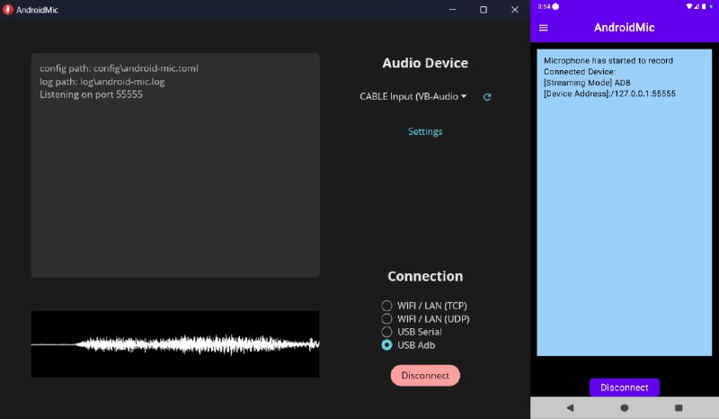 ⭐️ #软件 #工具 #开源🎤 AndroidMic - 将 Android 手机作为 PC 的麦克风使用▎软件平台
