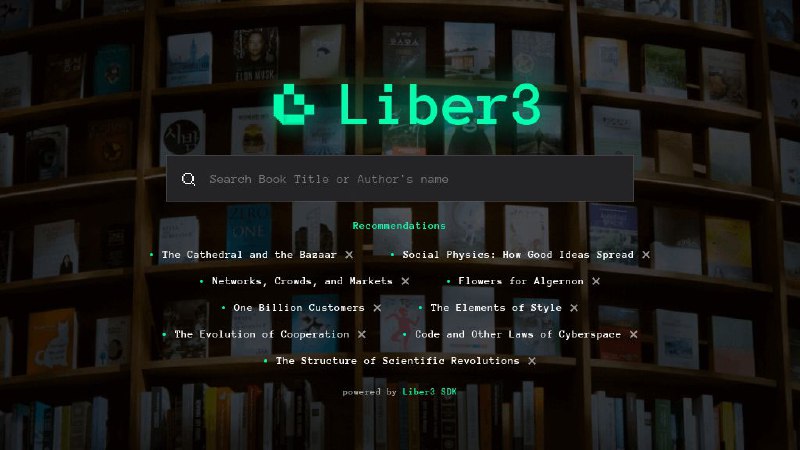 #网站 #电子书📚 Liber3 - 一个去中心化的电子书搜索引擎▎网站功能