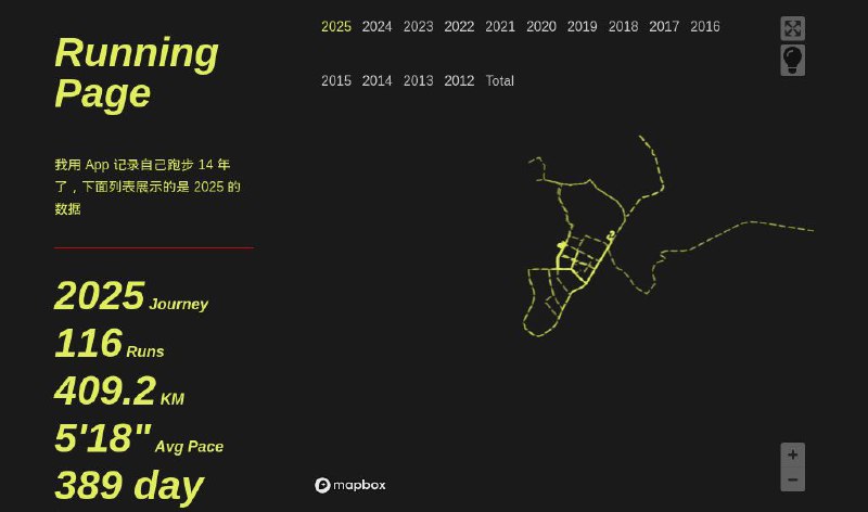 #GitHub #工具📈 running_page - 制作您自己的跑步主页▎项目介绍