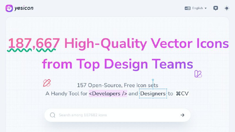 #网站 #素材🦄 Yesicon▎网站功能