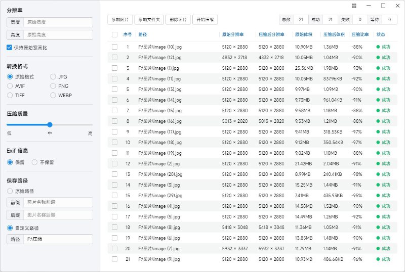 #软件 #图像 #工具🗃 极速图片压缩器🧩 项目地址       |       🌐 官方网站▎软件功能