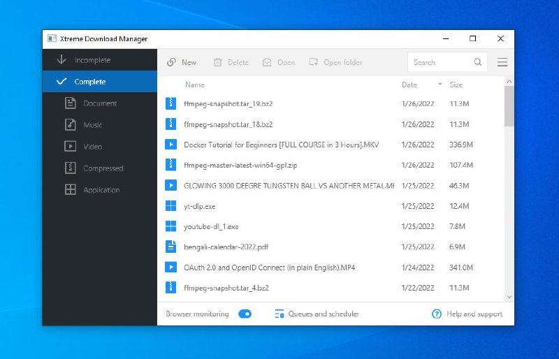#软件 #解析 #开源⬇️ Xtreme Download Manager - 开源下载管理器▎软件功能