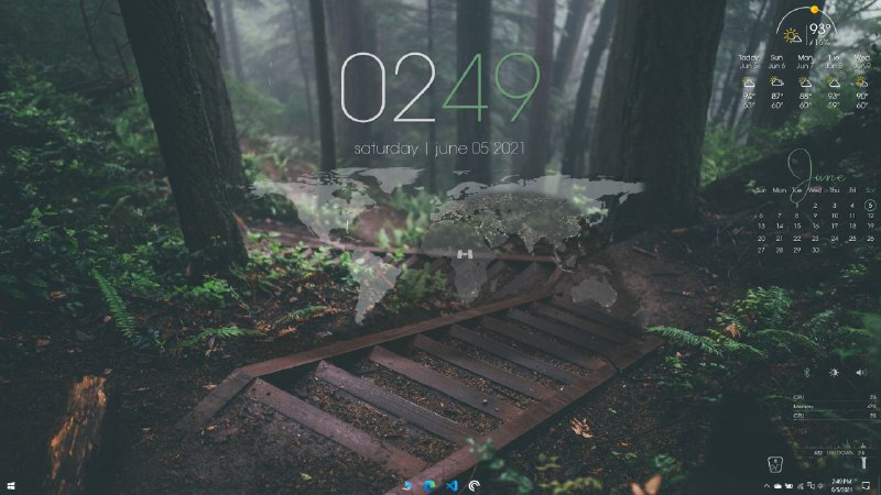 #开源 #软件 #工具💧 Rainmeter▎软件功能