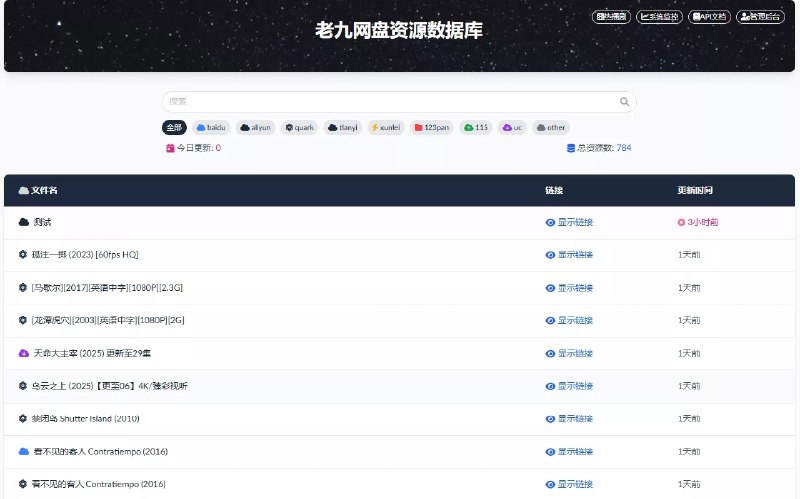 ⭐️ #GITHUB #网盘🔢 urldb - 一个现代化的网盘资源数据库▎项目介绍