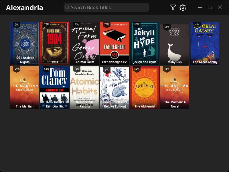 📂 #开源 #软件 #电子书 #阅读器📖 Alexandria▎软件功能