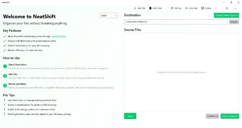 #软件 #工具 #开源📁 NeatShift - Windows 文件迁移整理工具▎软件平台