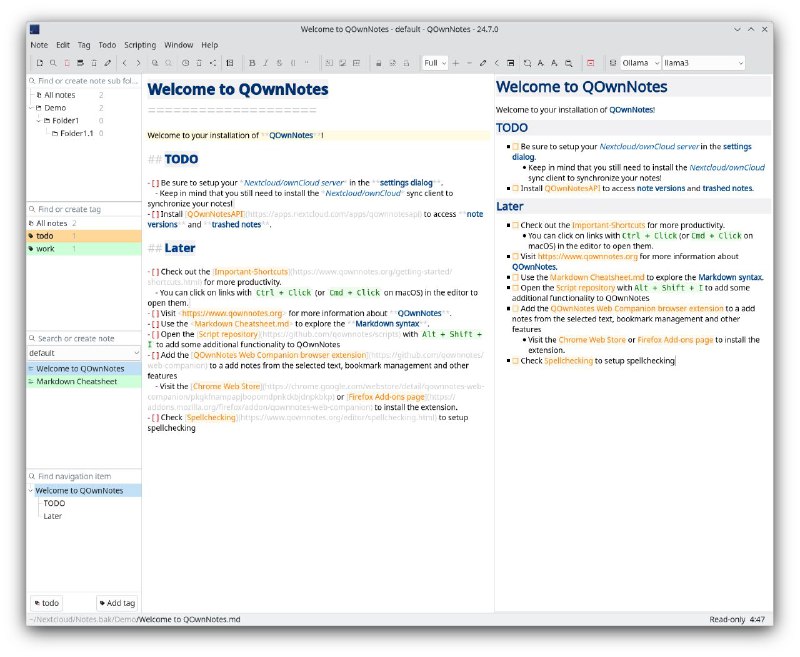 #软件 #工具 #开源📝 QOwnNotes - 跨平台纯文本记事本和待办事项管理应用▎软件平台