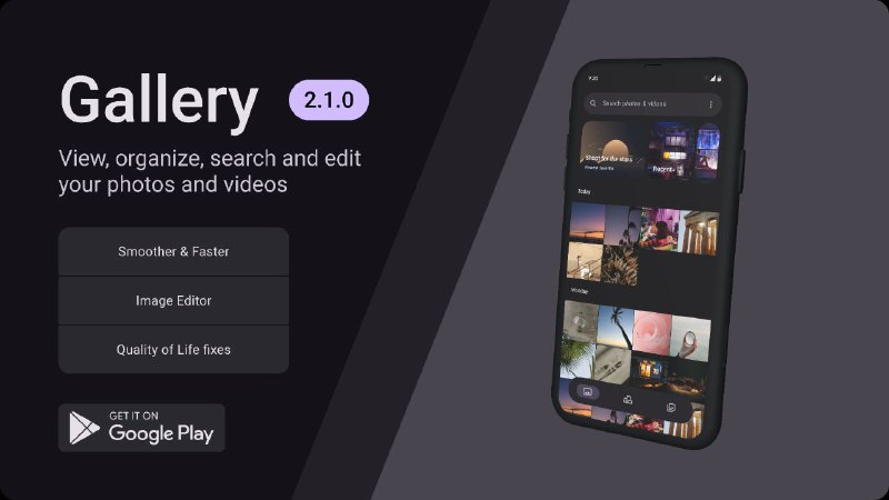 #软件 #工具 #开源👨‍💼 Gallery - 开源轻量级 Android 图库应用 ▎软件功能