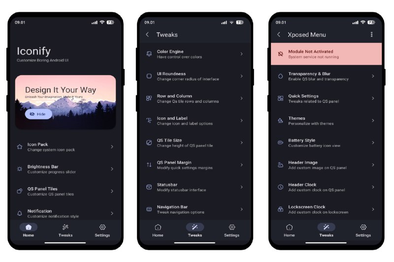 #软件 #工具 #开源⚙ Iconify - Android 系统级美化定制工具▎软件平台
