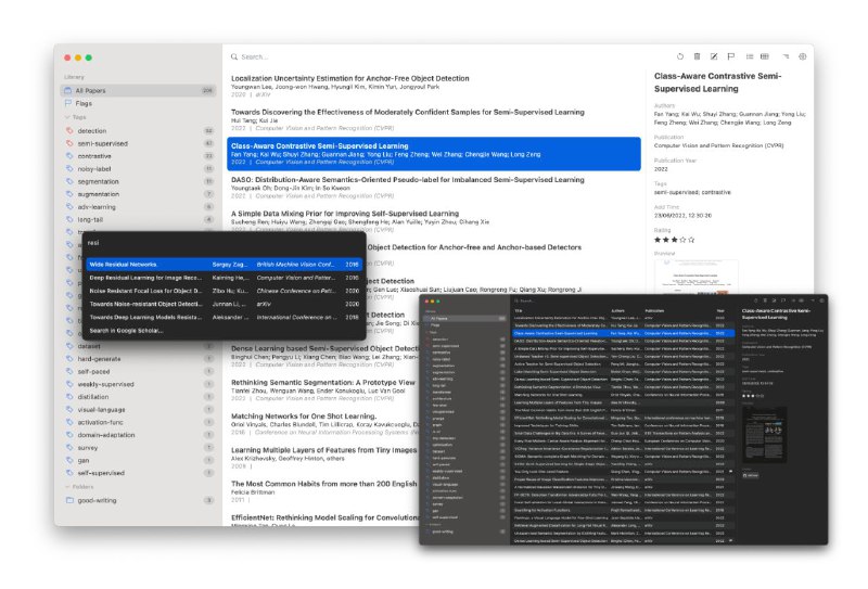 #软件 #插件 #工具 #开源📖 Paperlib - 一个开源且简单的学术论文管理工具▎软件功能