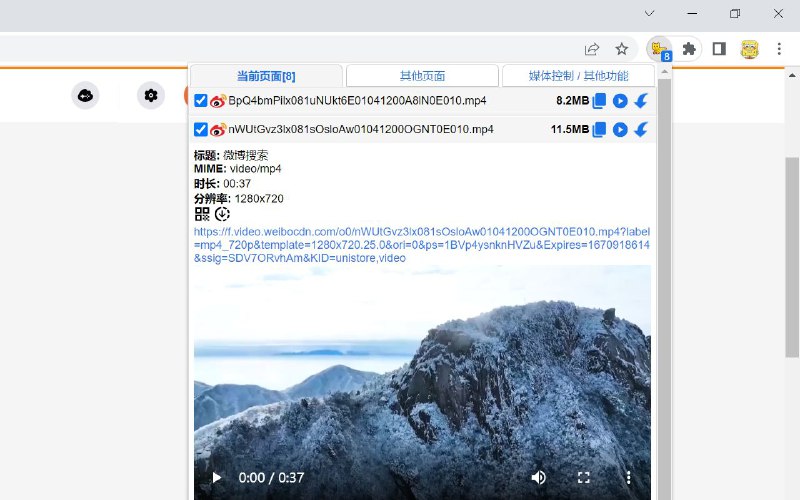 #插件 #开源 #解析🐈 猫抓 - 一款开源网页媒体资源嗅探工具▎插件功能