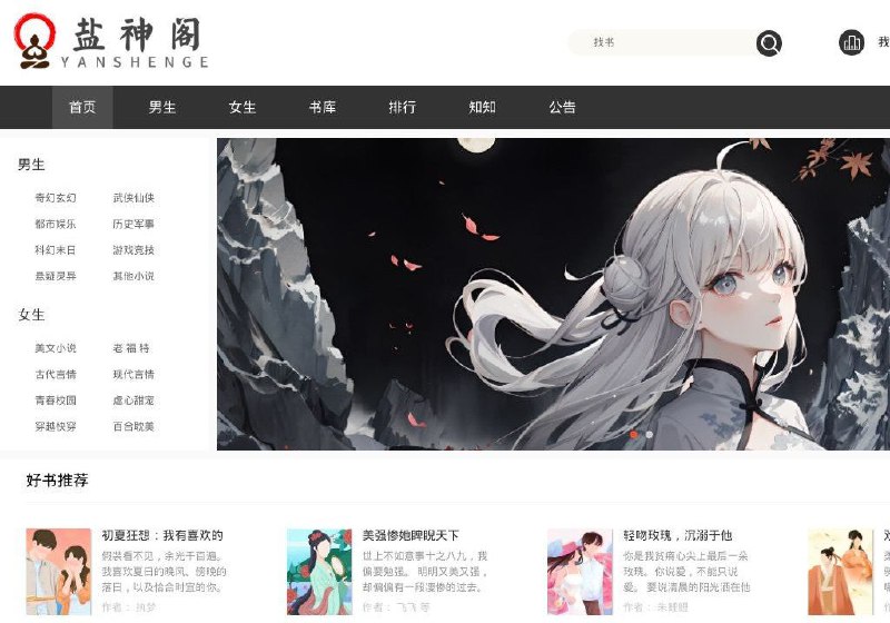 #网站 #小说🧂 盐神阁▎网站功能